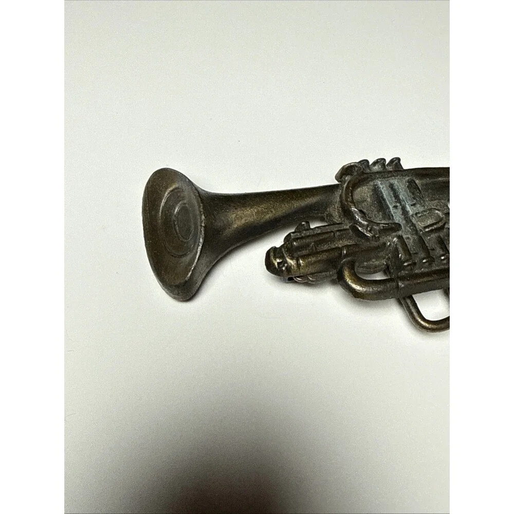 Baron Buckle Solid Brass Trumpet Music Theme Bronze Belt Buckle 6172 Original